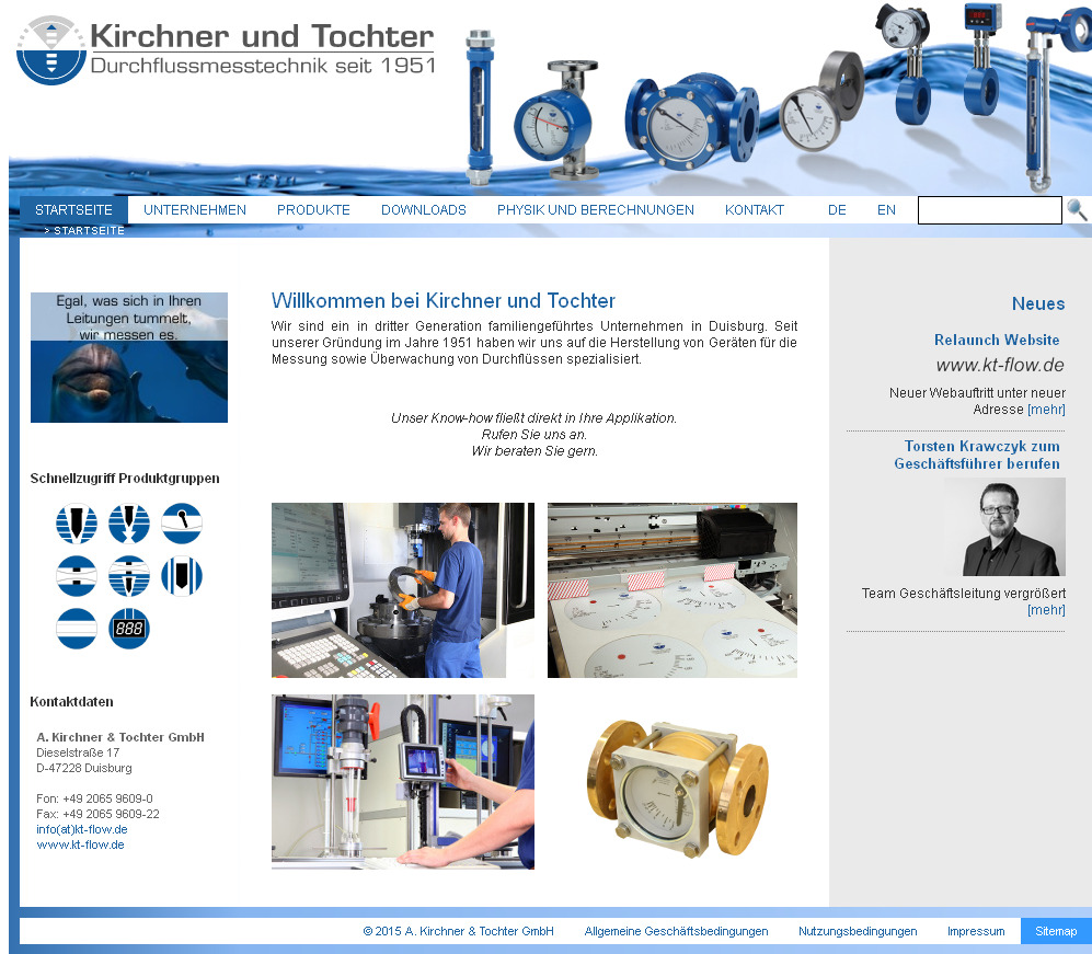 Kirchner und Tochter Website Relaunch